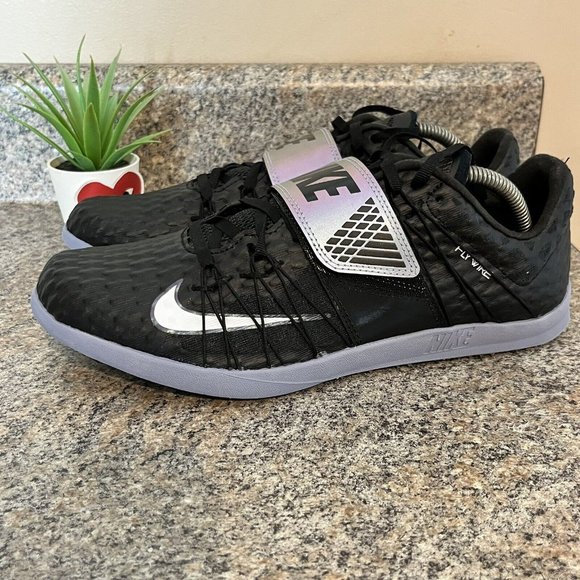 Nike Zoom Triple Jump Elite Track‎ Shoes 705394-003 Black Indigo Fog Men Sz 9.5 - Picture 1 of 9